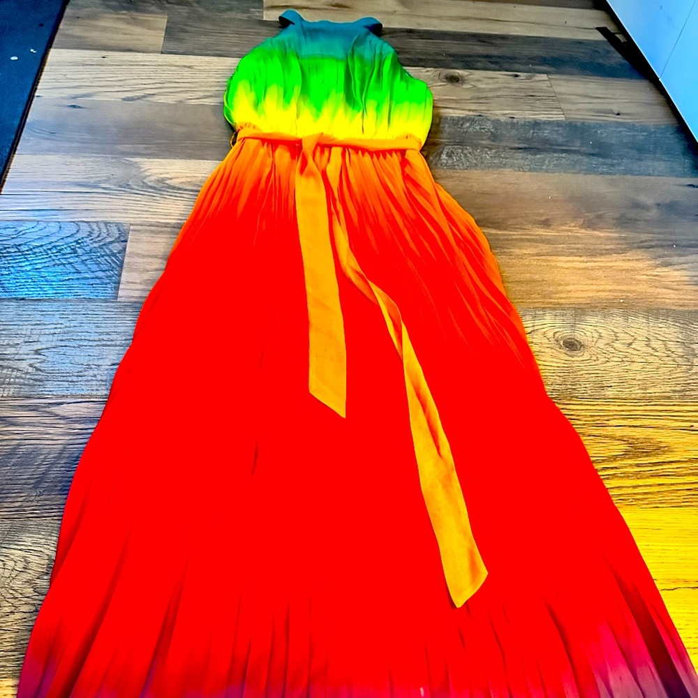 Boutique Rainbow Ombré Maxi Dress